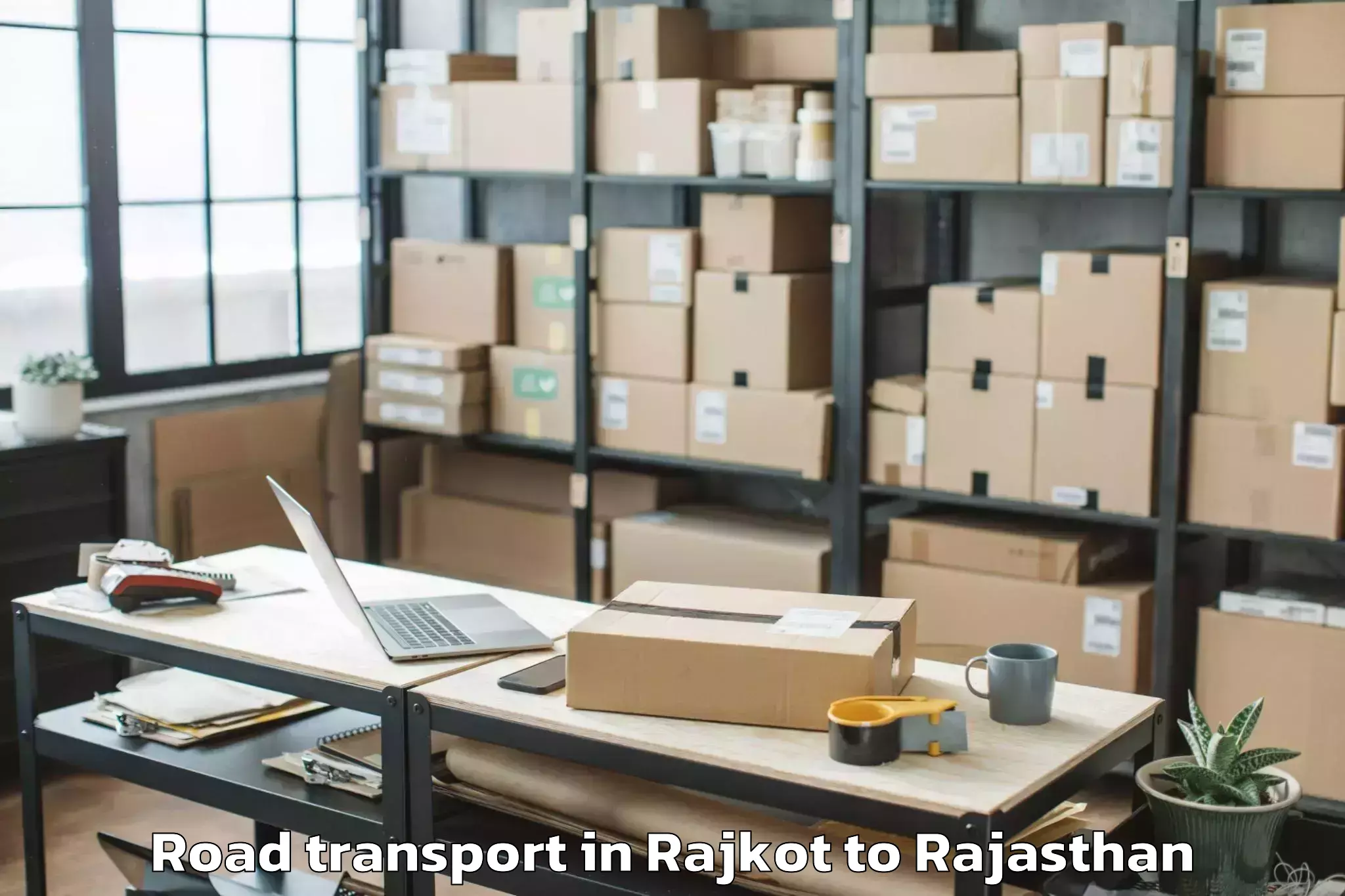 Book Rajkot to Sheoganj Road Transport Online